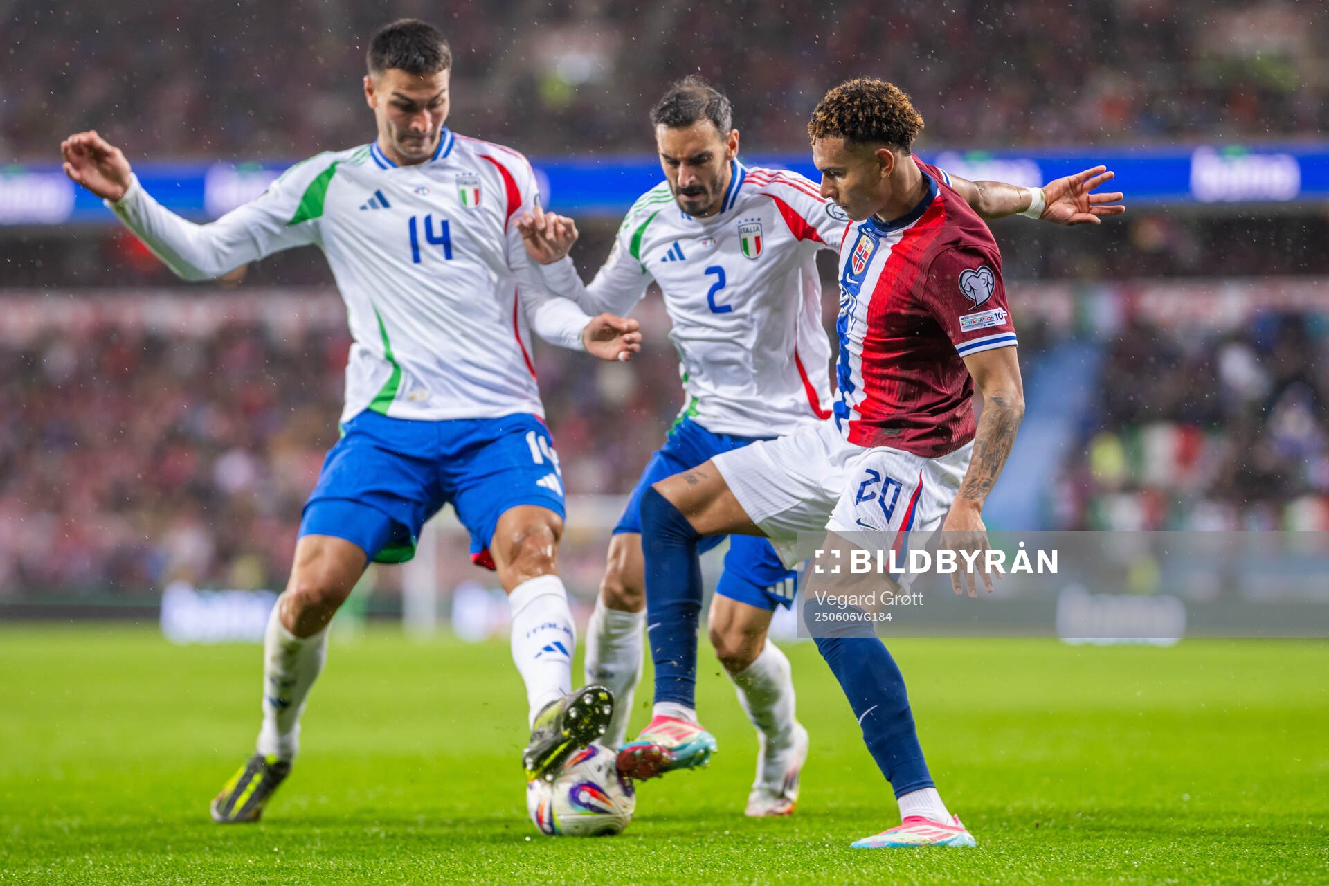 Diego Coppola of Italy, Davide Zappacosta of Italy and