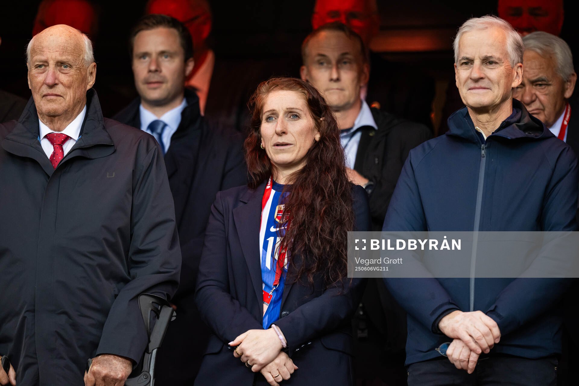 King Harald V of Norway, Lise Klaveness, president of the