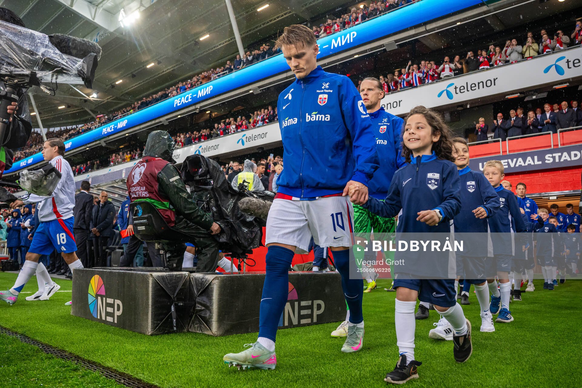 Martin Ødegaard of Norway enters the pitch