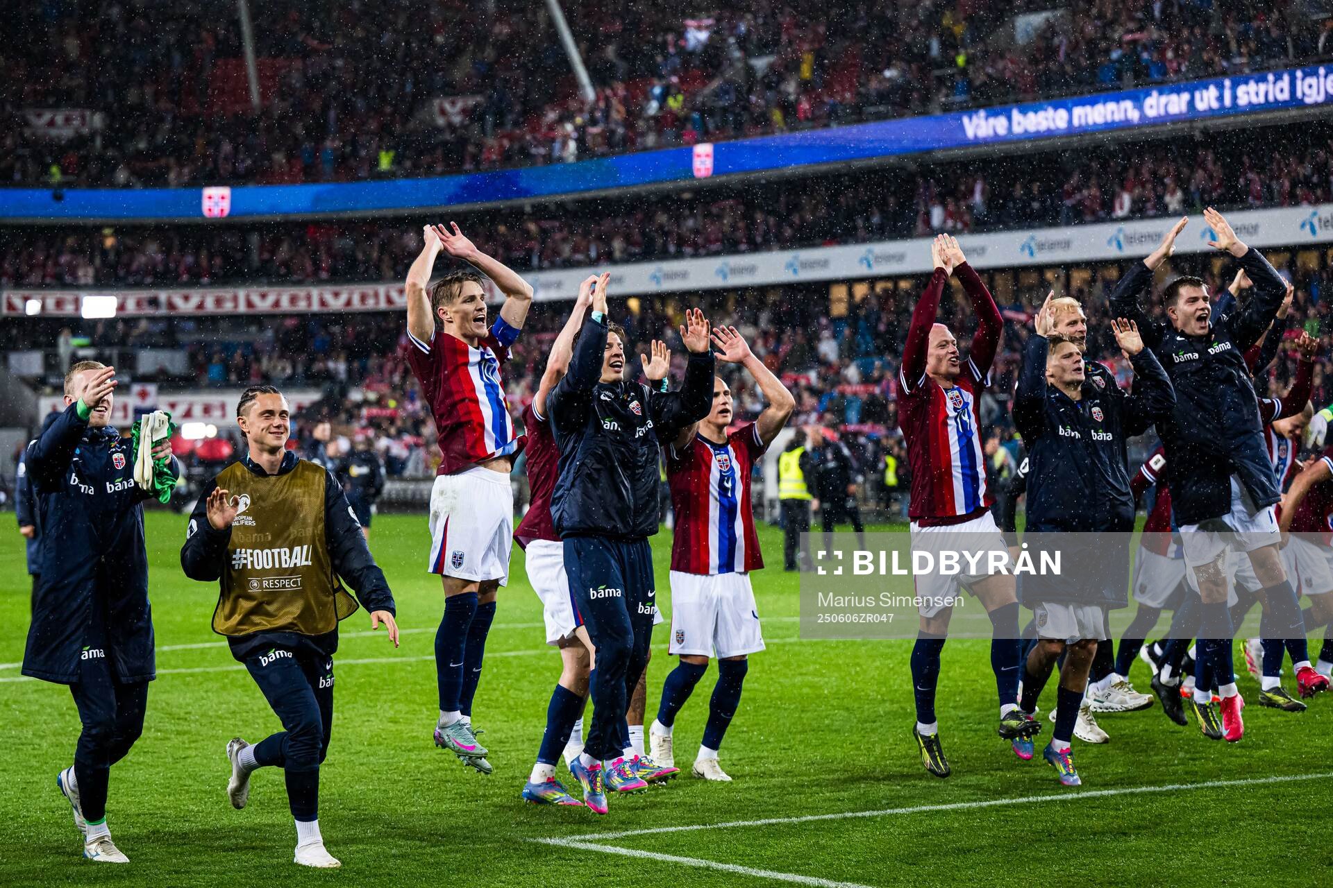 Martin Ødegaard of Norway celebrates
