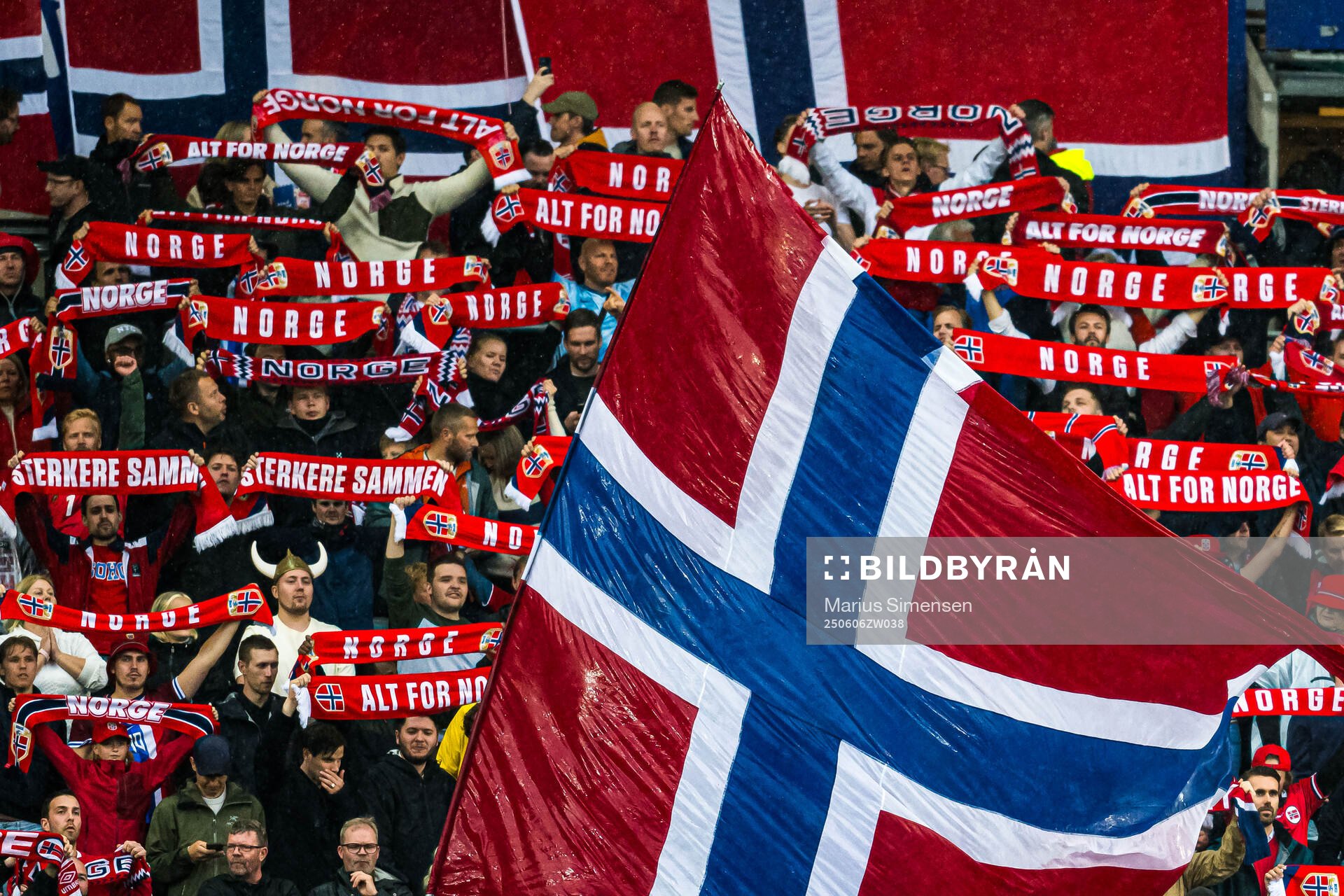 Spectators in the stands