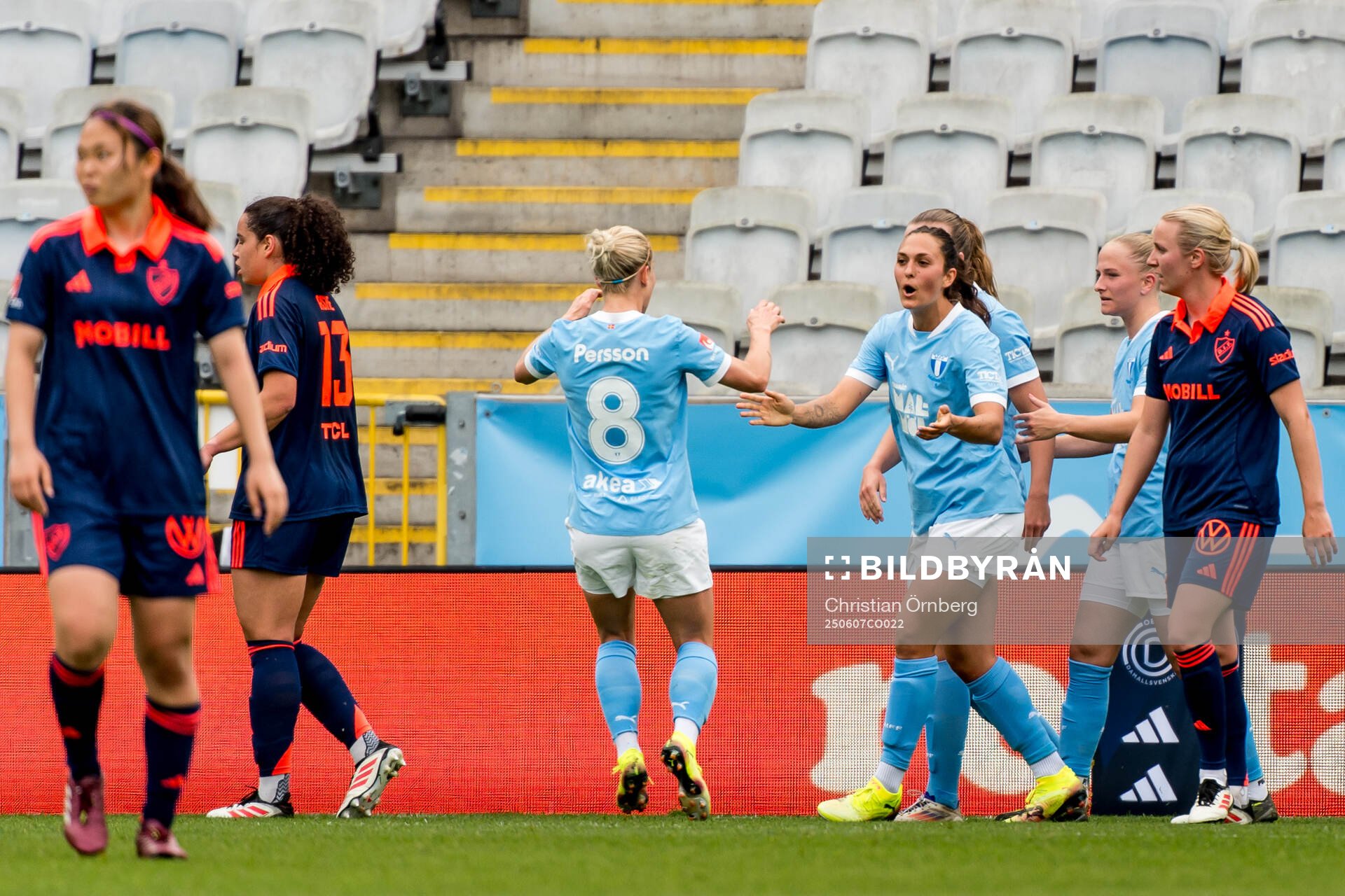 Malmö FFs Isabella D'Aquila jublar