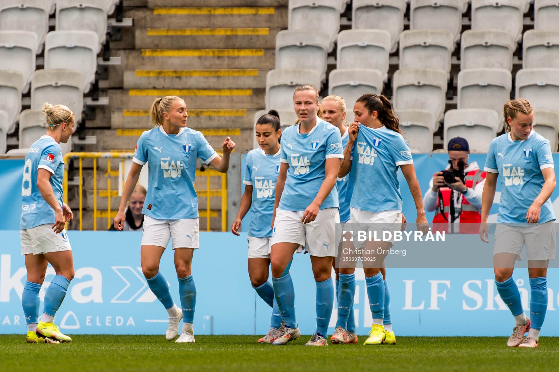 Malmö FFs spelare jublar