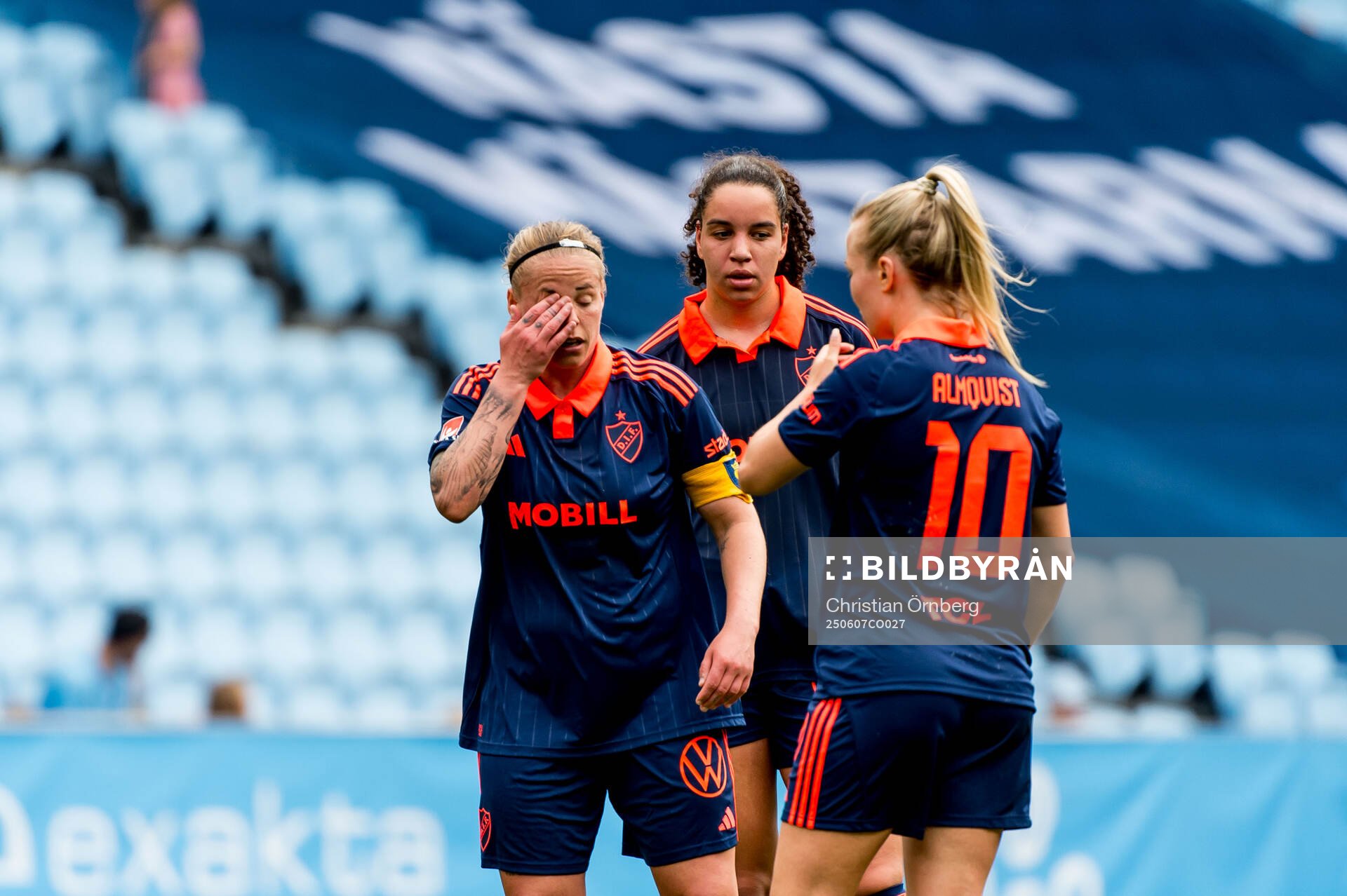 Djurgårdens Therese Åsland deppar