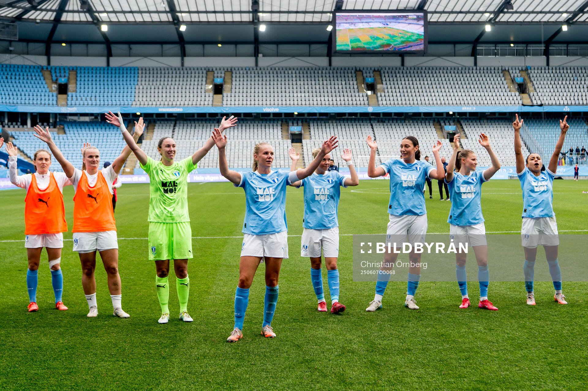 Malmö FFs spelare jublar