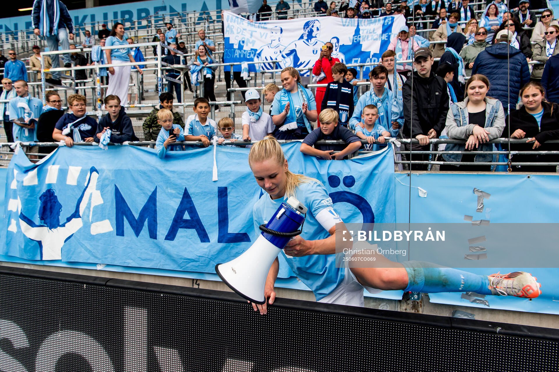 Malmö FFs Nellie Lilja och supportrar