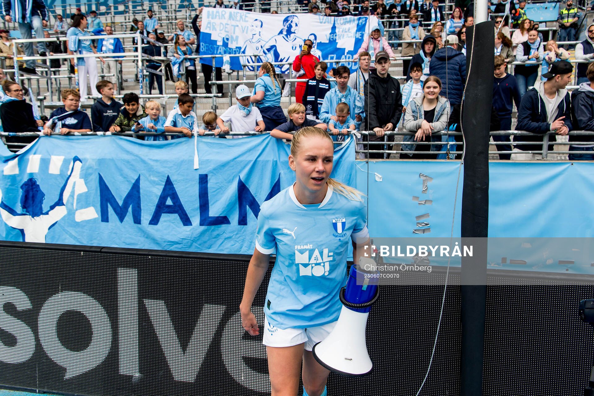 Malmö FFs Nellie Lilja och supportrar