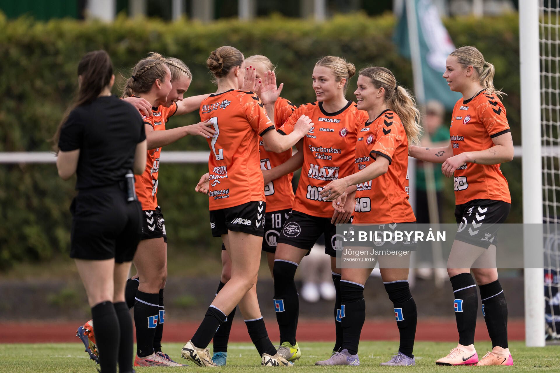 Kristianstads spelare jublar