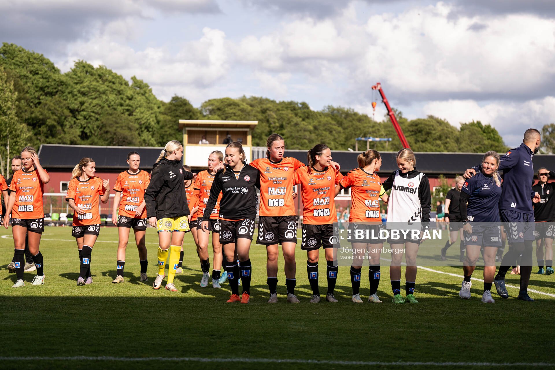Kristianstads spelare jublar