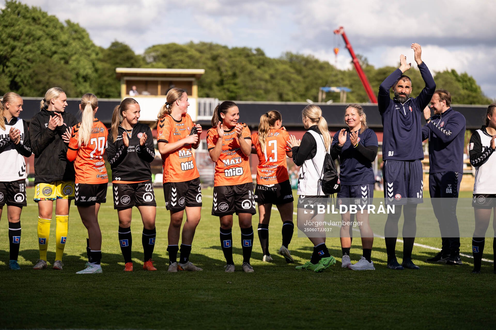 Kristianstads spelare jublar
