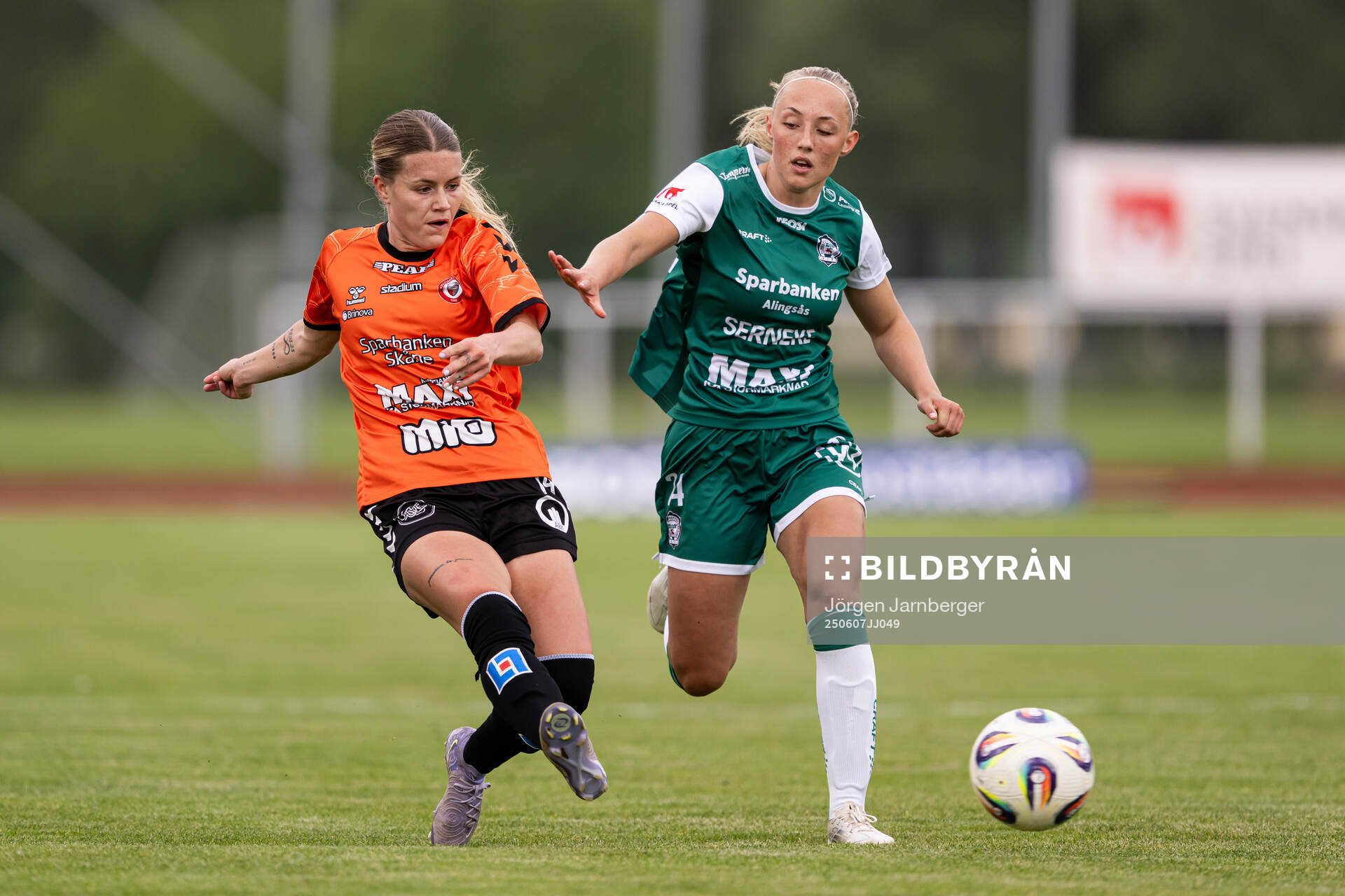 Kristianstads Tilda Persson och Alingsås Saga Fredgren