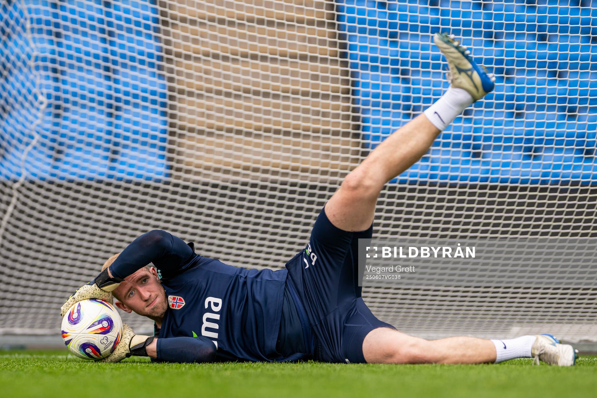 Goalkeeper Egil Selvik of the Norwegian national football