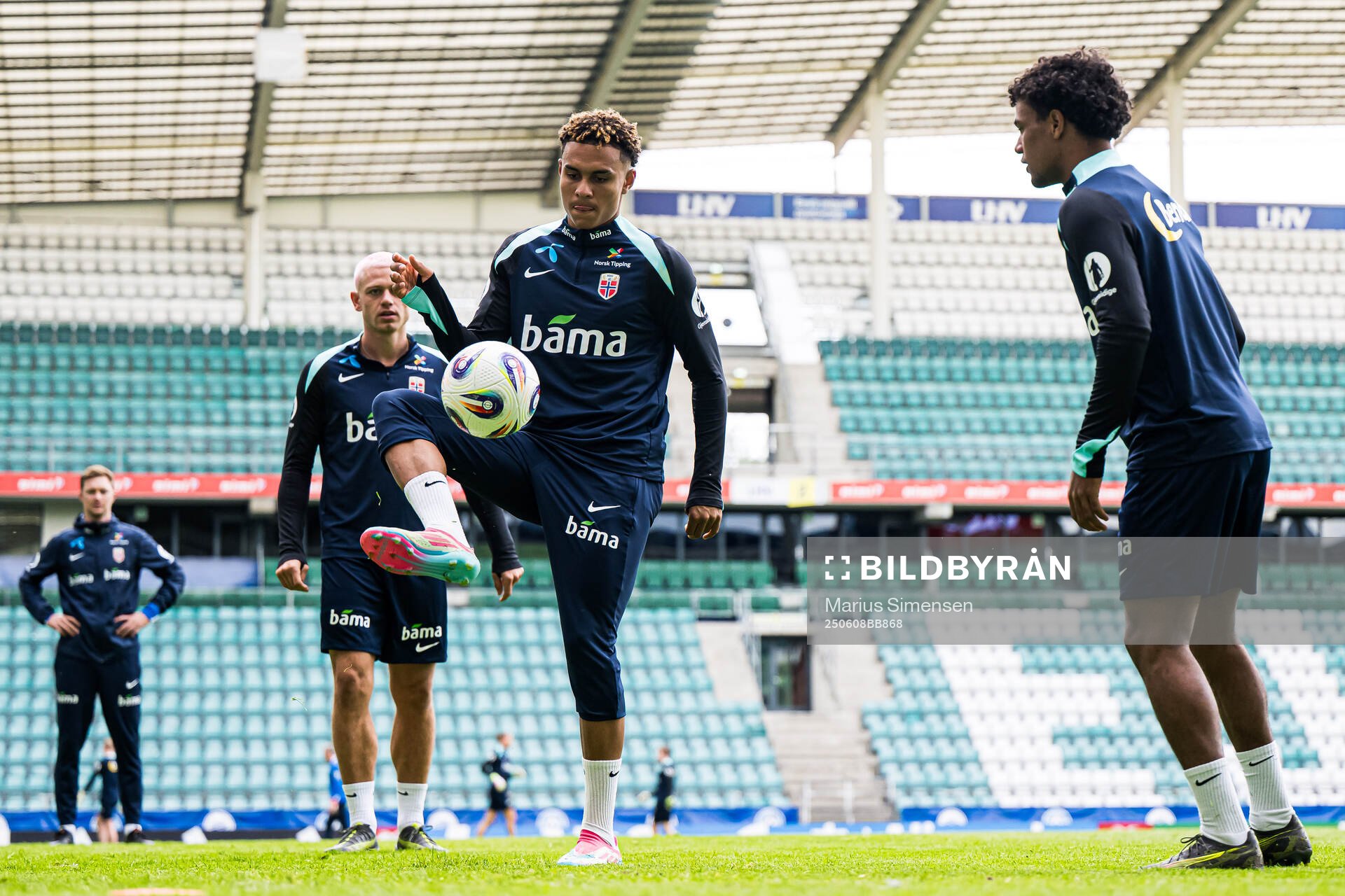 Antonio Nusa of the Norwegian national football team