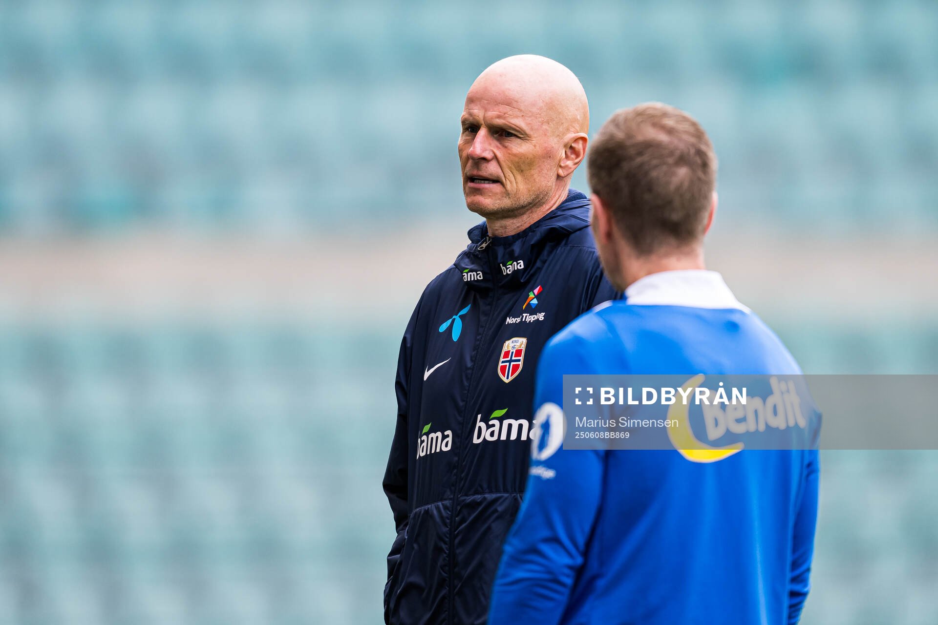 Head coach Ståle Solbakken of the Norwegian national