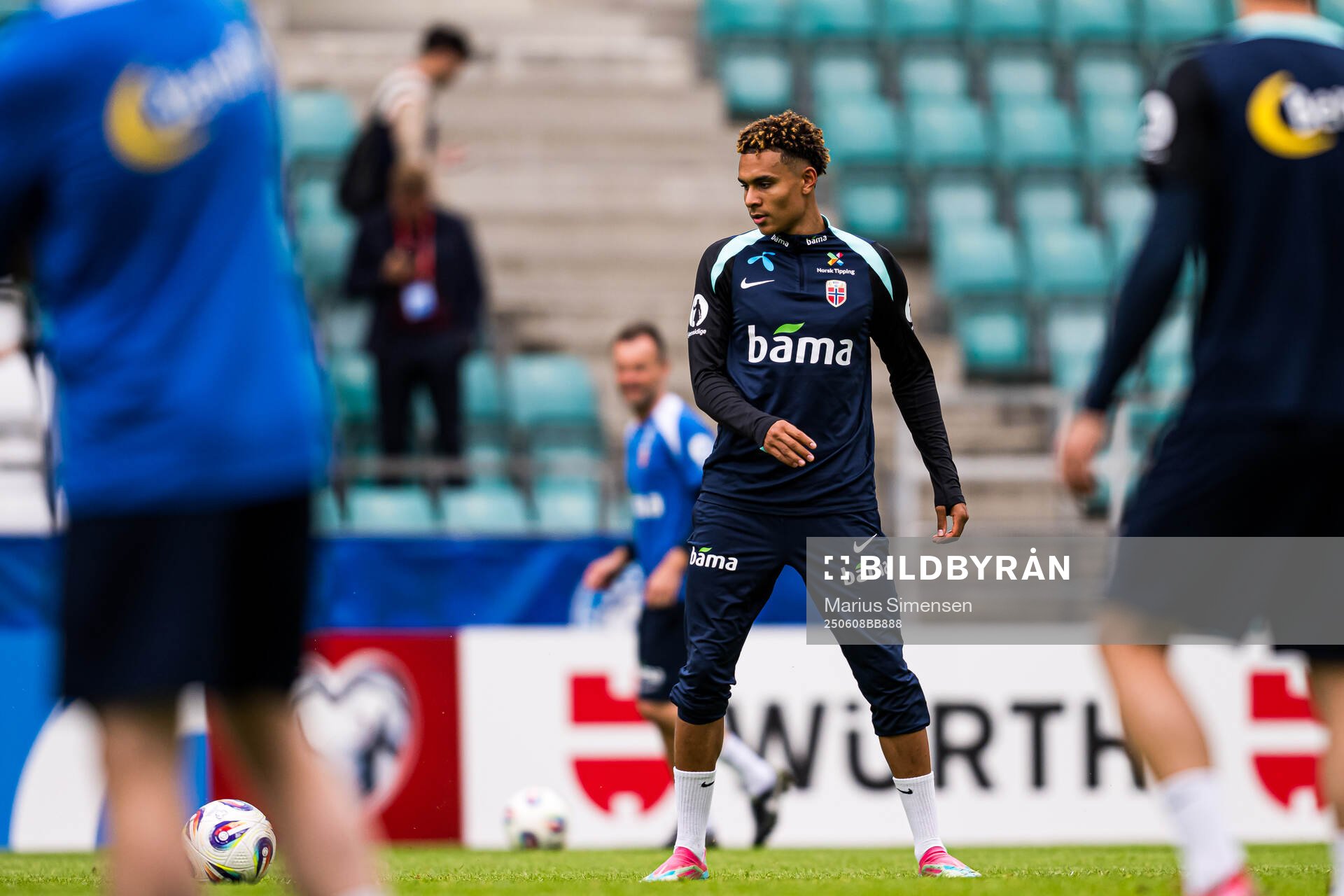 Antonio Nusa of the Norwegian national football team