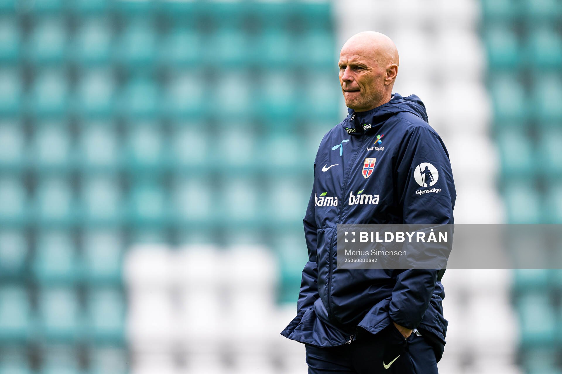 Head coach Ståle Solbakken of the Norwegian national