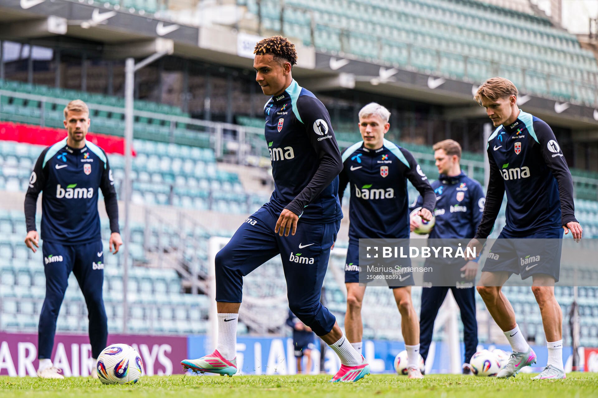 Antonio Nusa of the Norwegian national football team