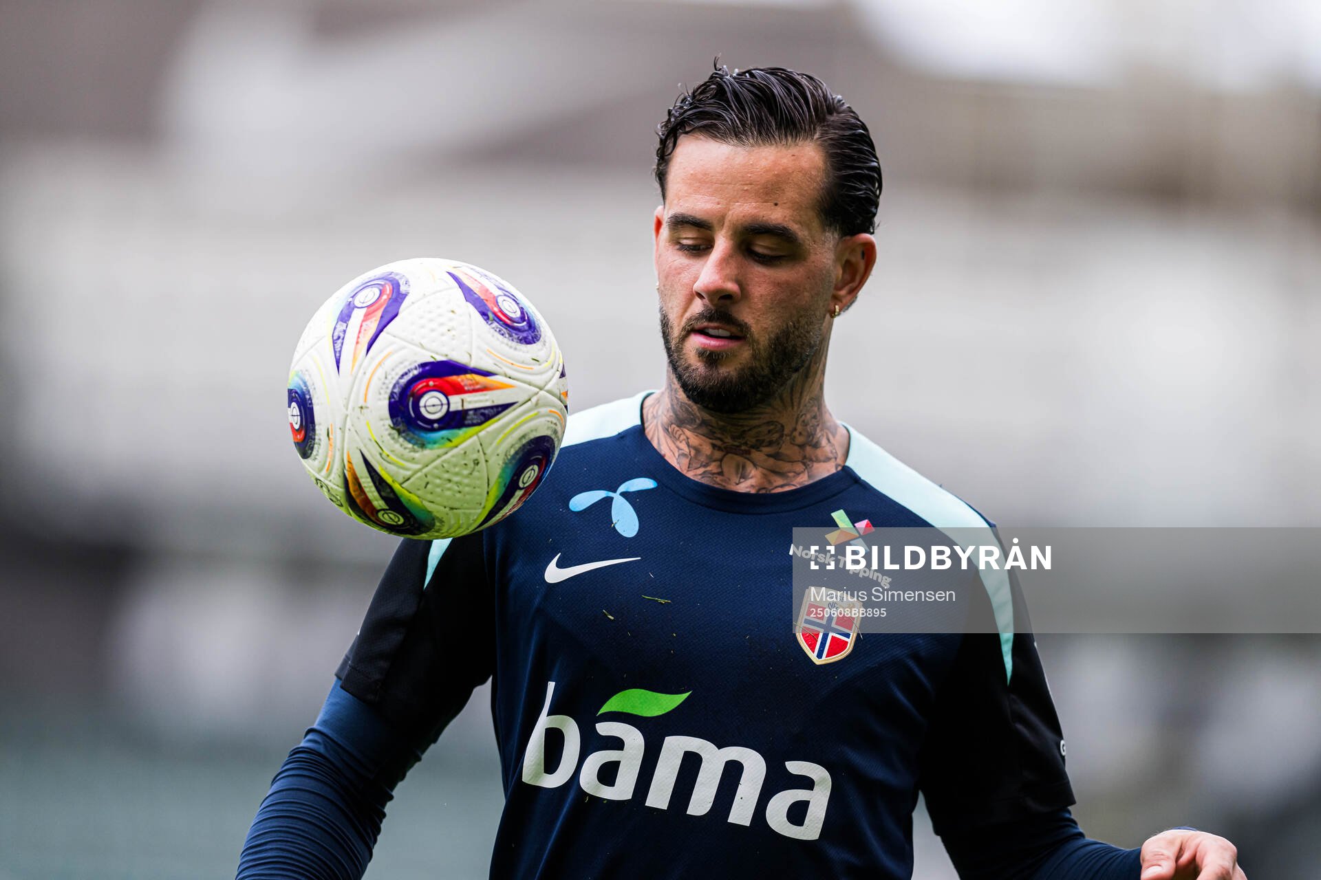Aron Dønnum of the Norwegian national football team