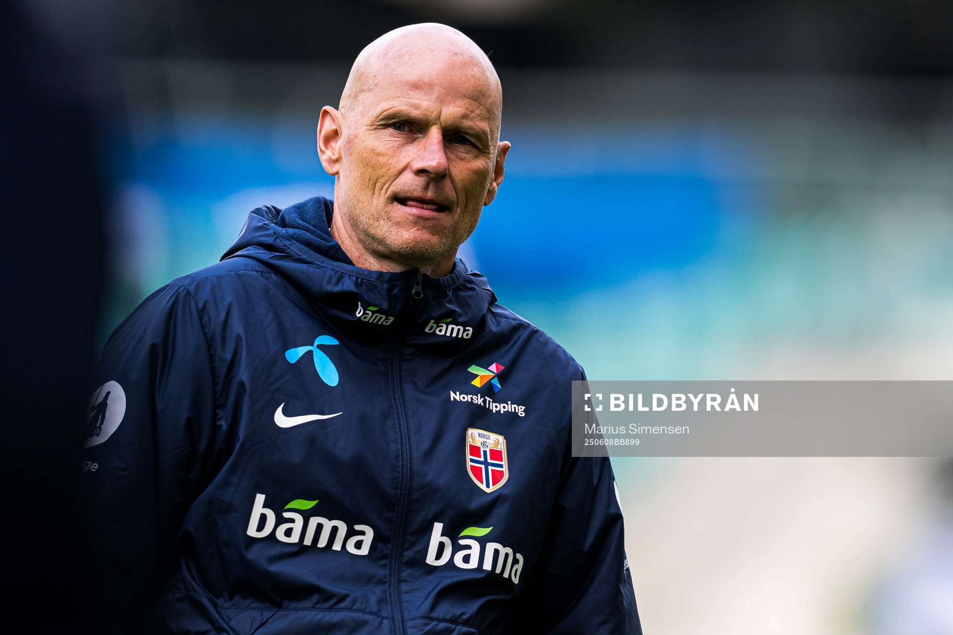 Head coach Ståle Solbakken of the Norwegian national