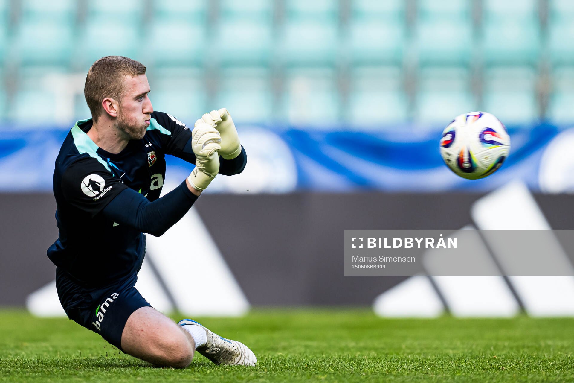 Goalkeeper Egil Selvik of the Norwegian national football