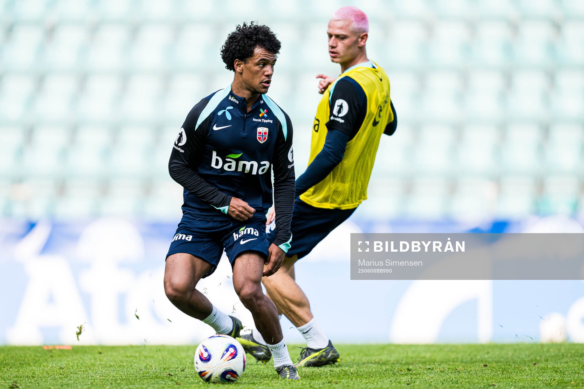 Oscar Bobb of the Norwegian national football team
