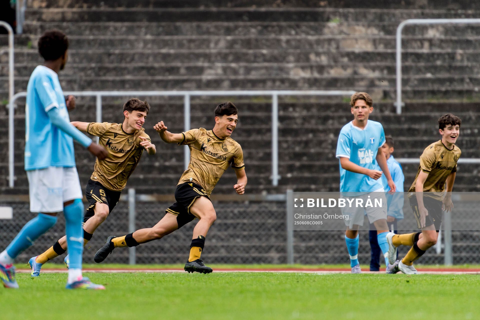 Real Sociedads spelare jublar