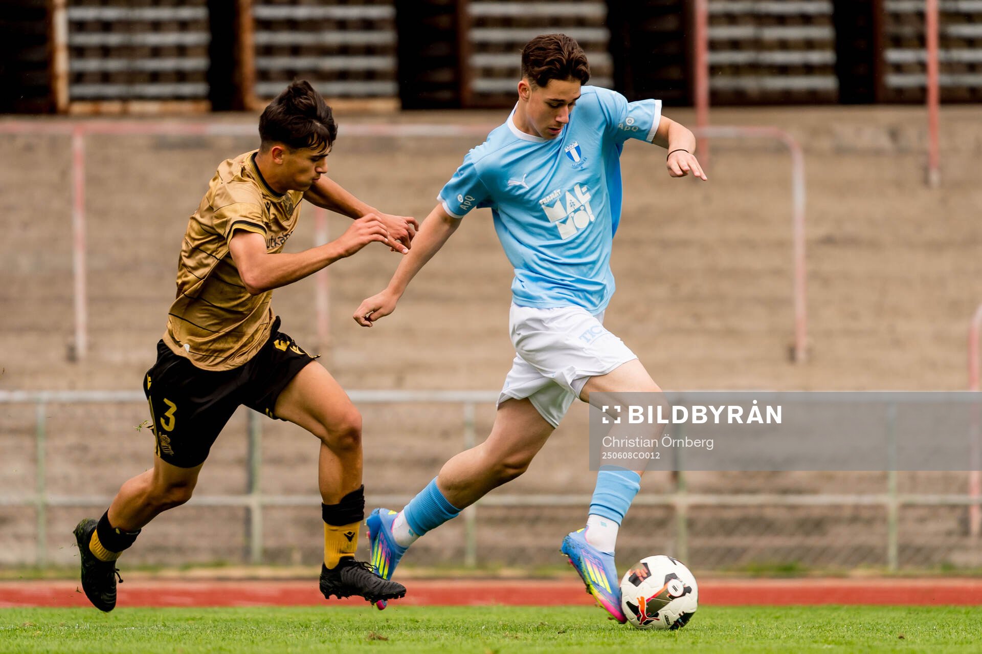 Real Sociedads Xanet De Lucas och Malmö FFs Daniel