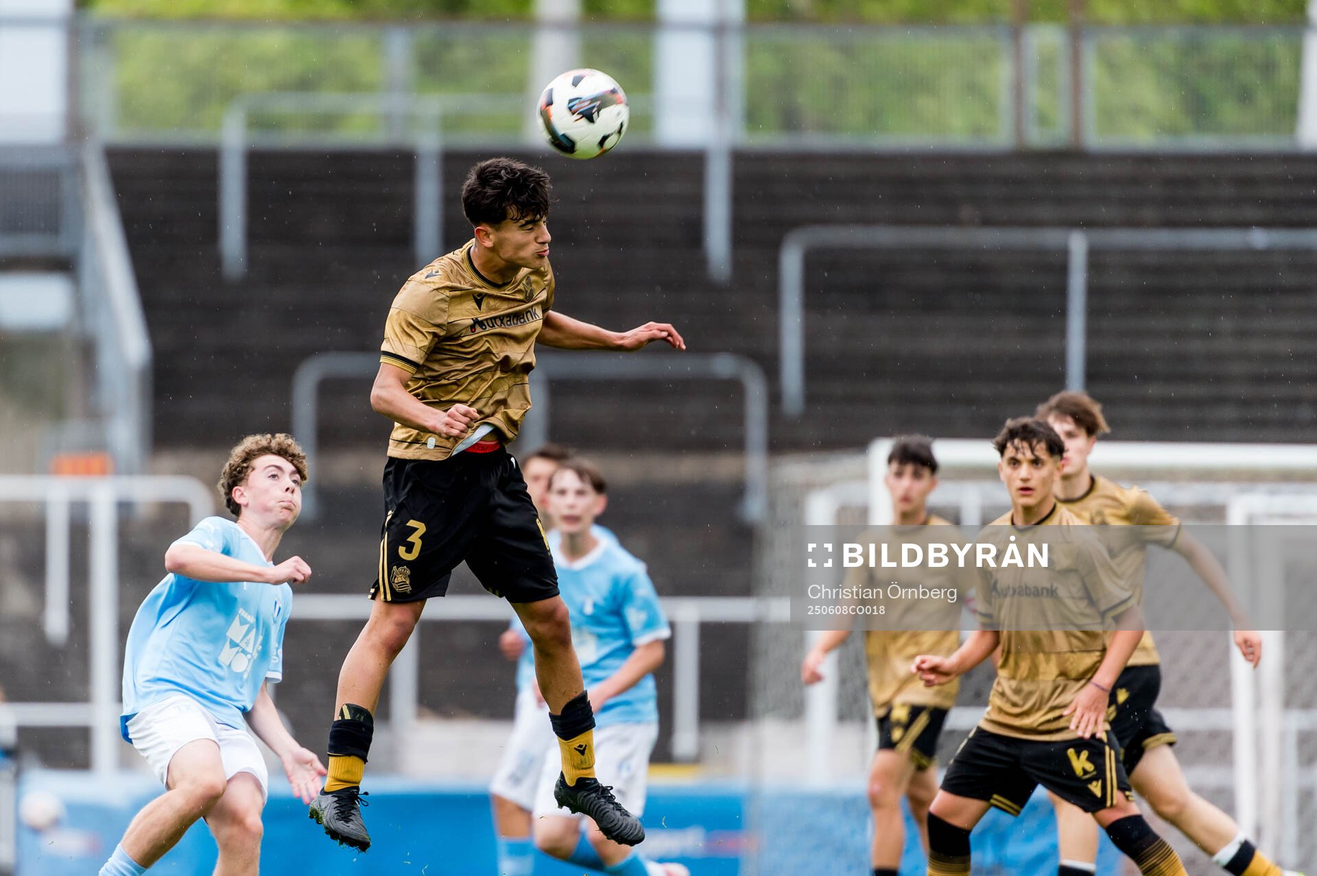 Real Sociedads Xanet De Lucas och Malmö FFs Colin Stark