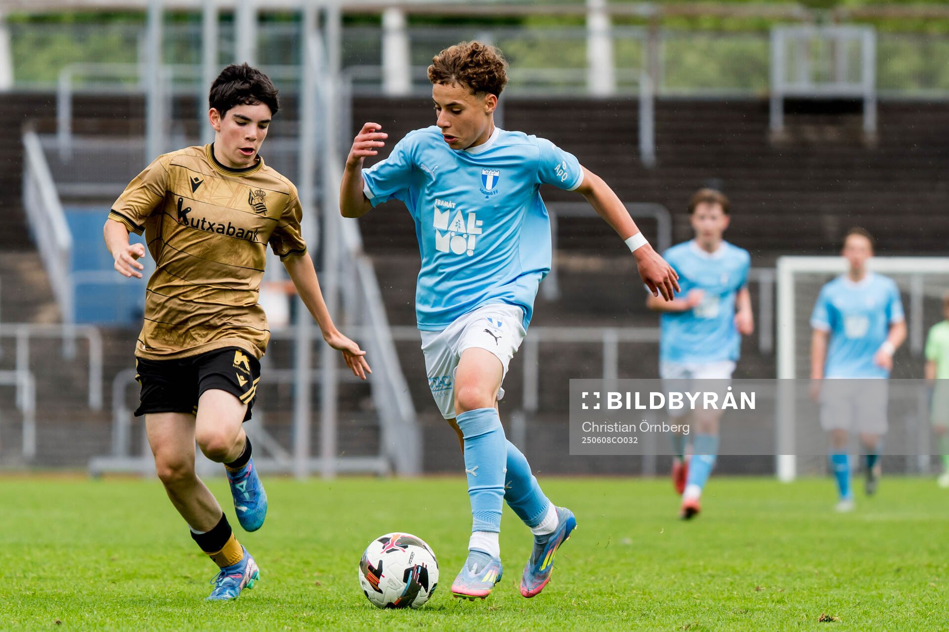Real Sociedads Daniel Bustamante och Malmö FFs Maarrouf