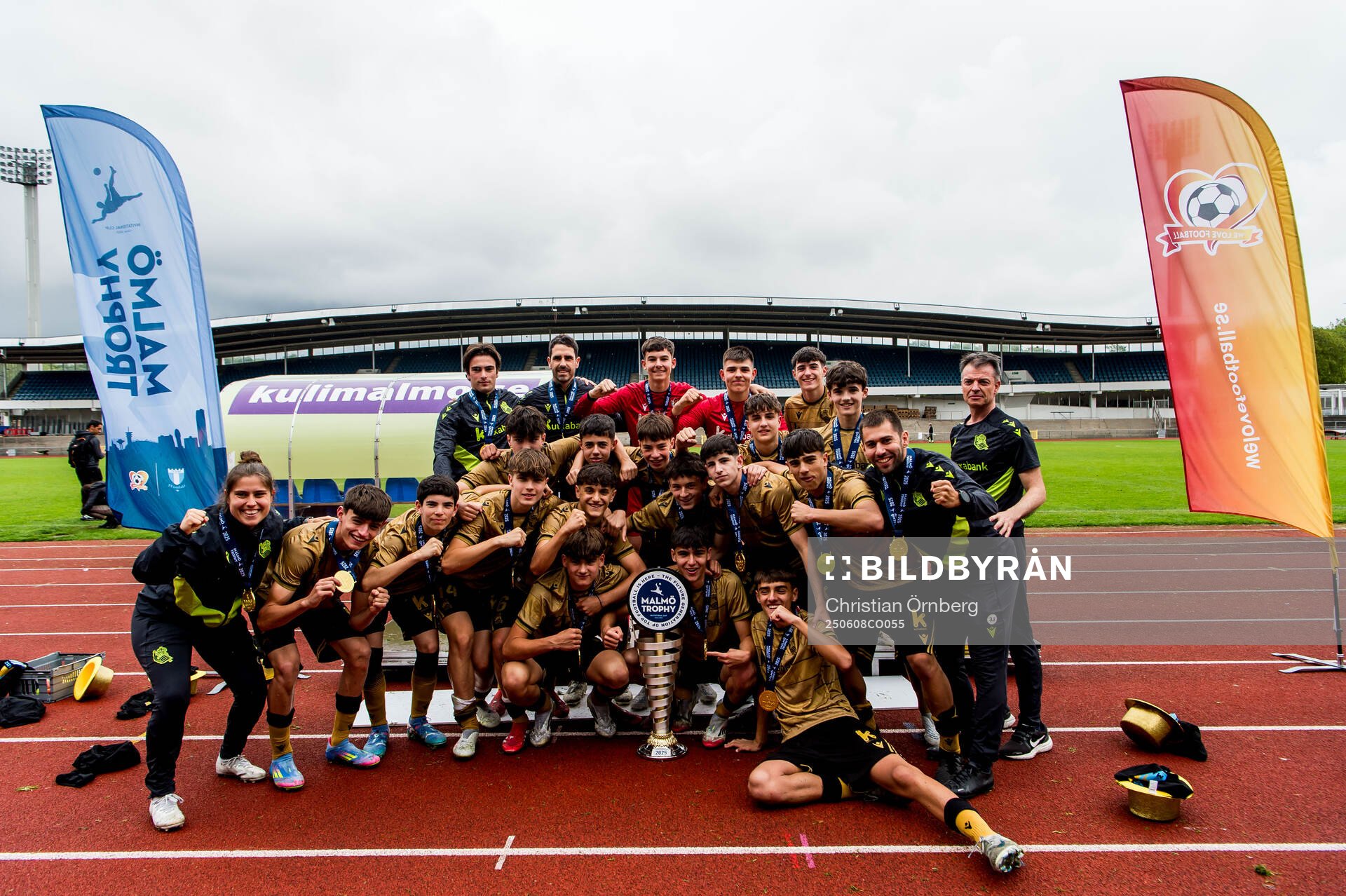 Real Sociedads spelare jublar