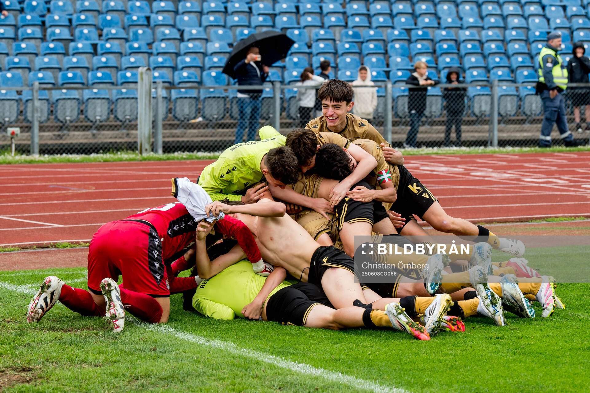 Real Sociedads spelare jublar