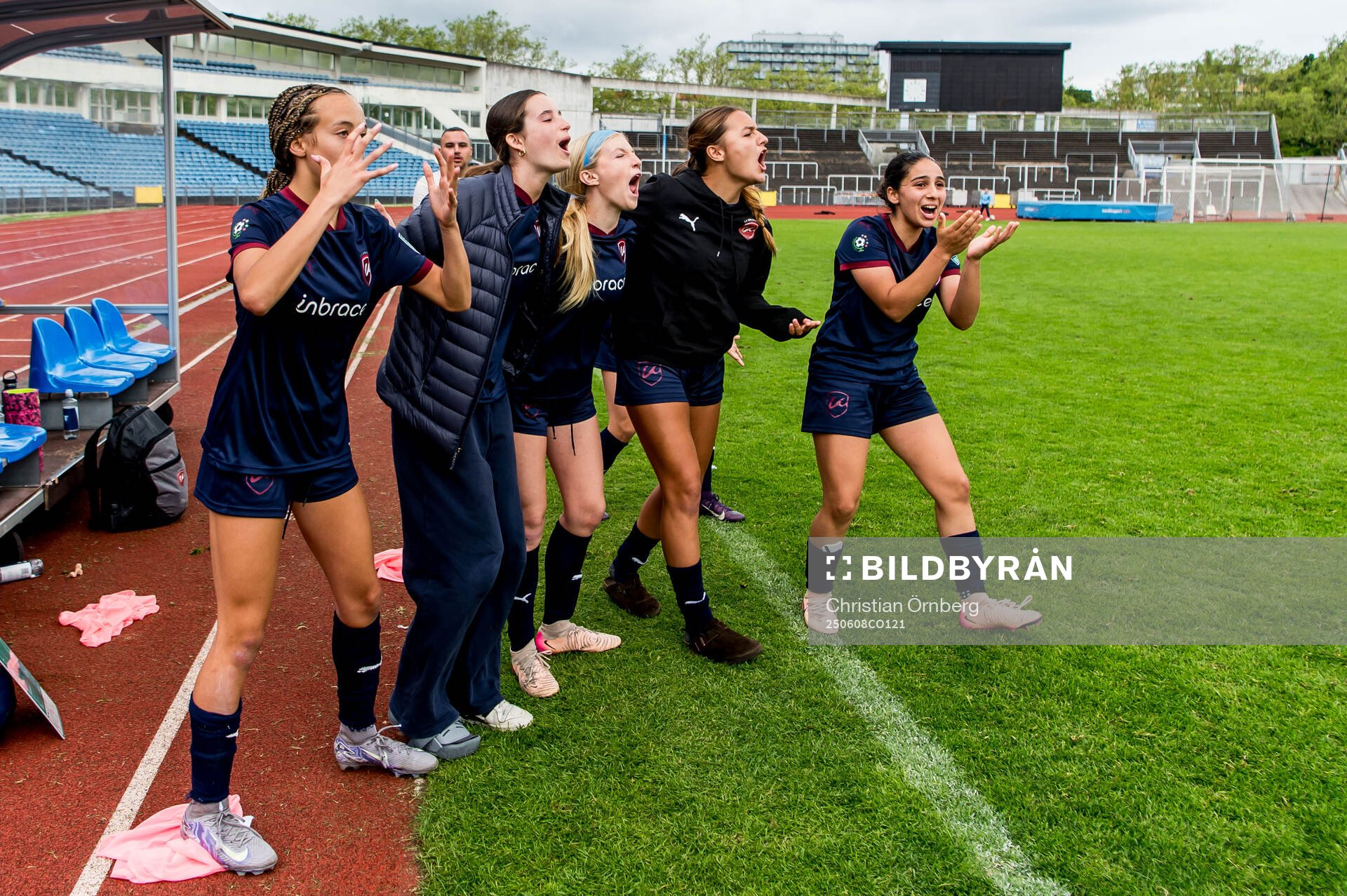 LA Breakers spelare jublar