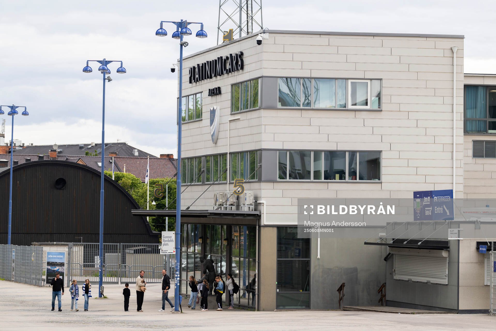 Exteriör vy av Platinumcars Arena