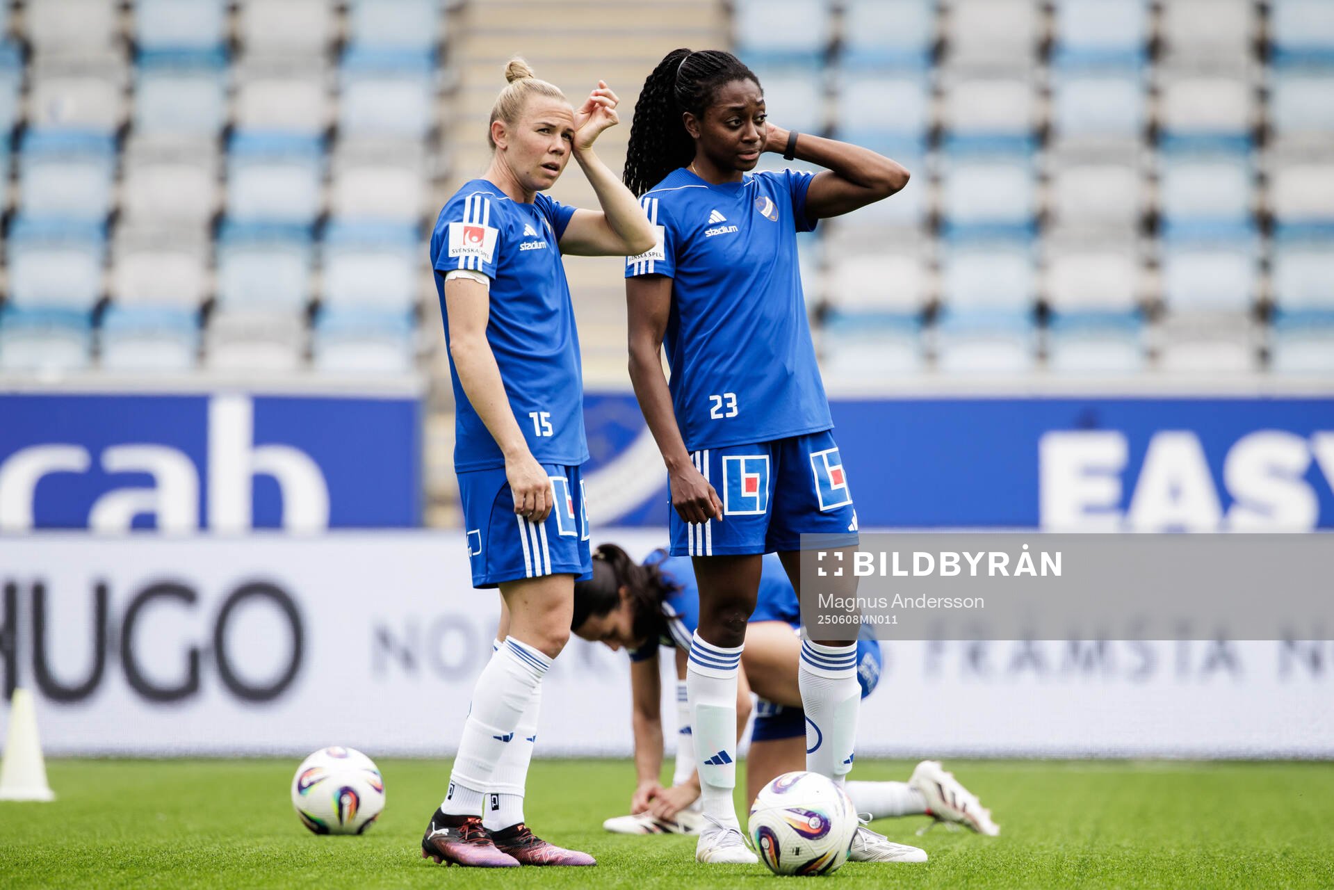 IFK Norrköpings Jessica Wik och Maya Aliyah Antoine