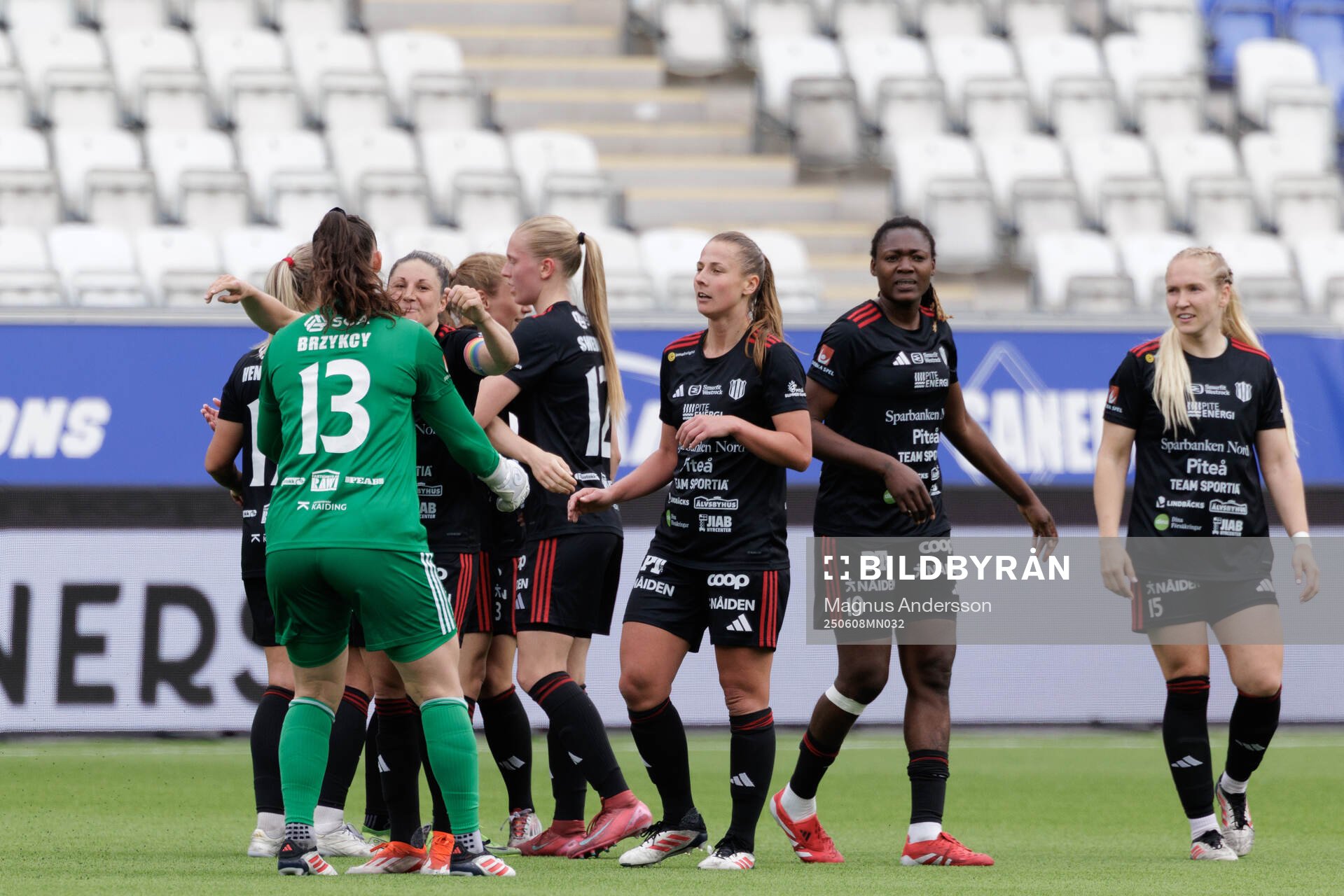 Piteås spelare jublar