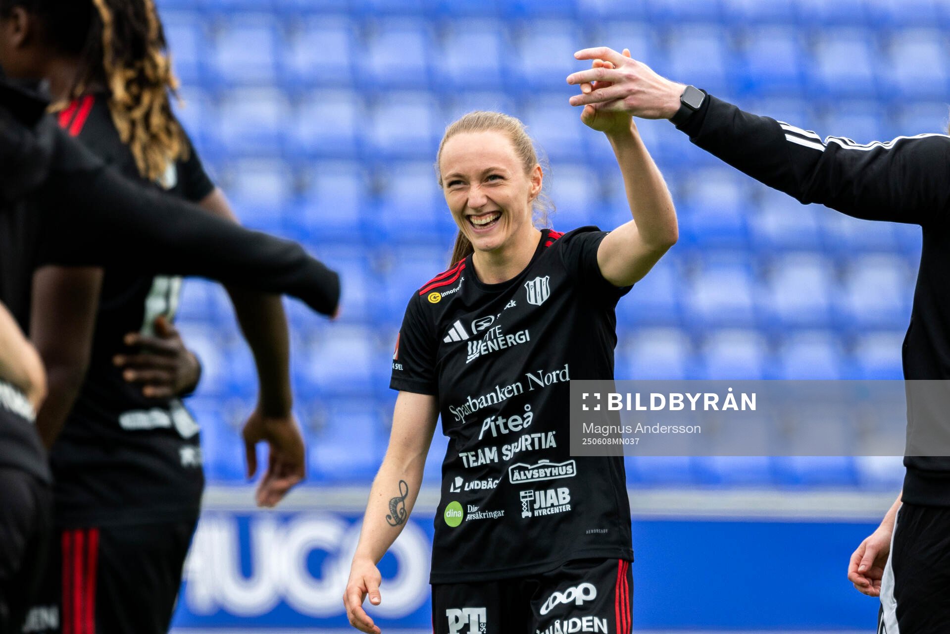 Piteås Asla Johannesen jublar