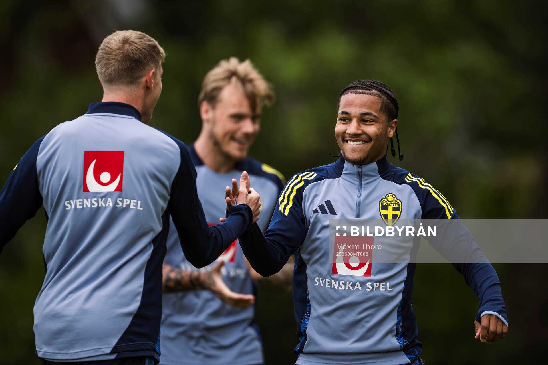 Momodou Sonko of the Swedish men's national football team