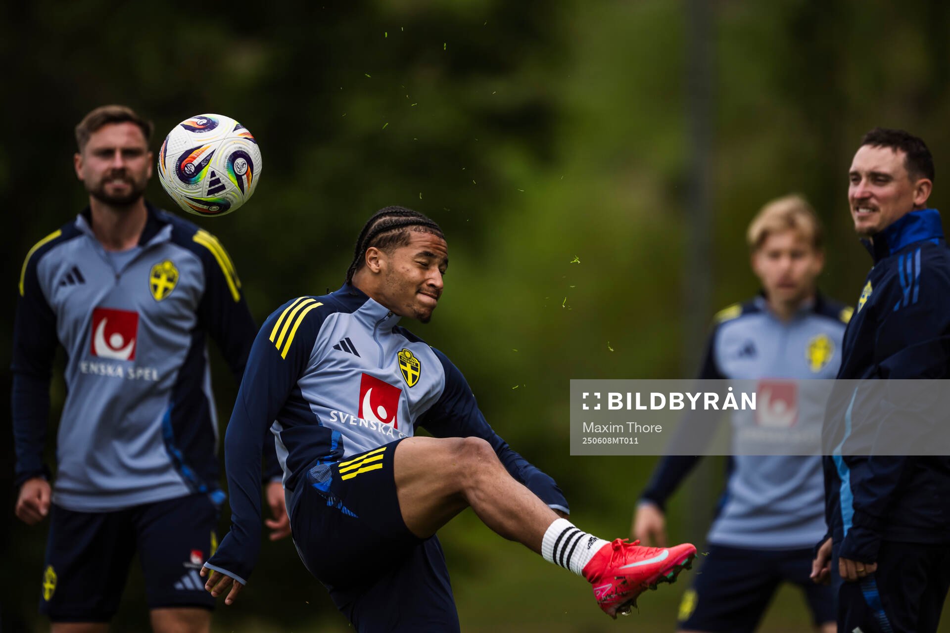 Momodou Sonko of the Swedish men's national football team