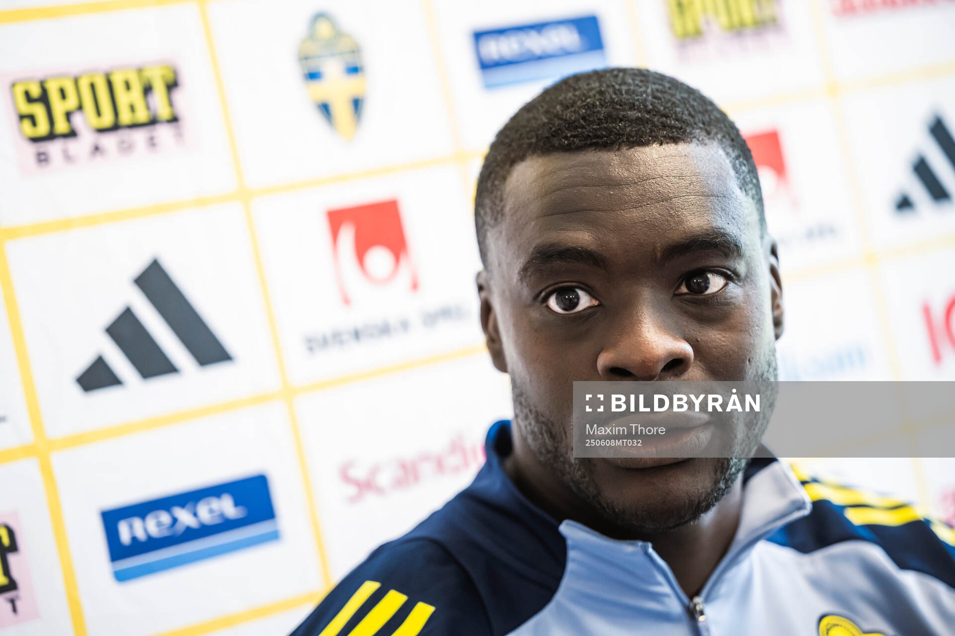 Ken Sema of the Swedish men's national football team in a