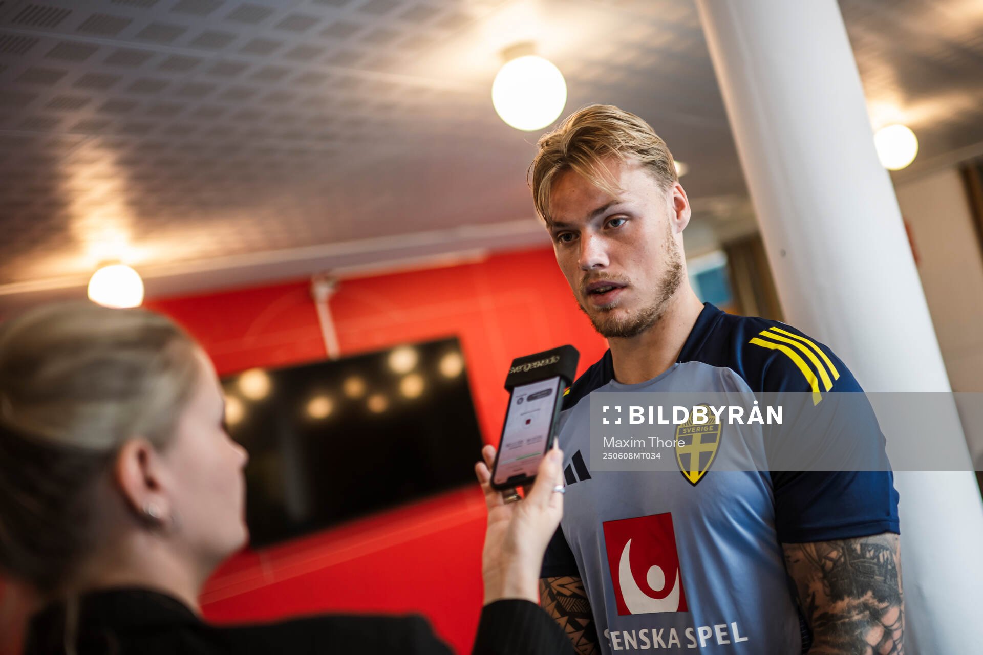 Victor Eriksson of the Swedish men's national football team