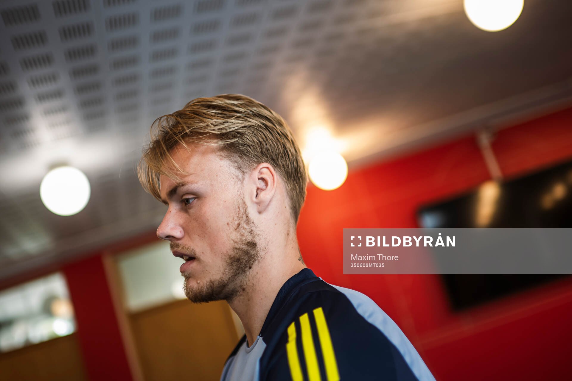 Victor Eriksson of the Swedish men's national football team