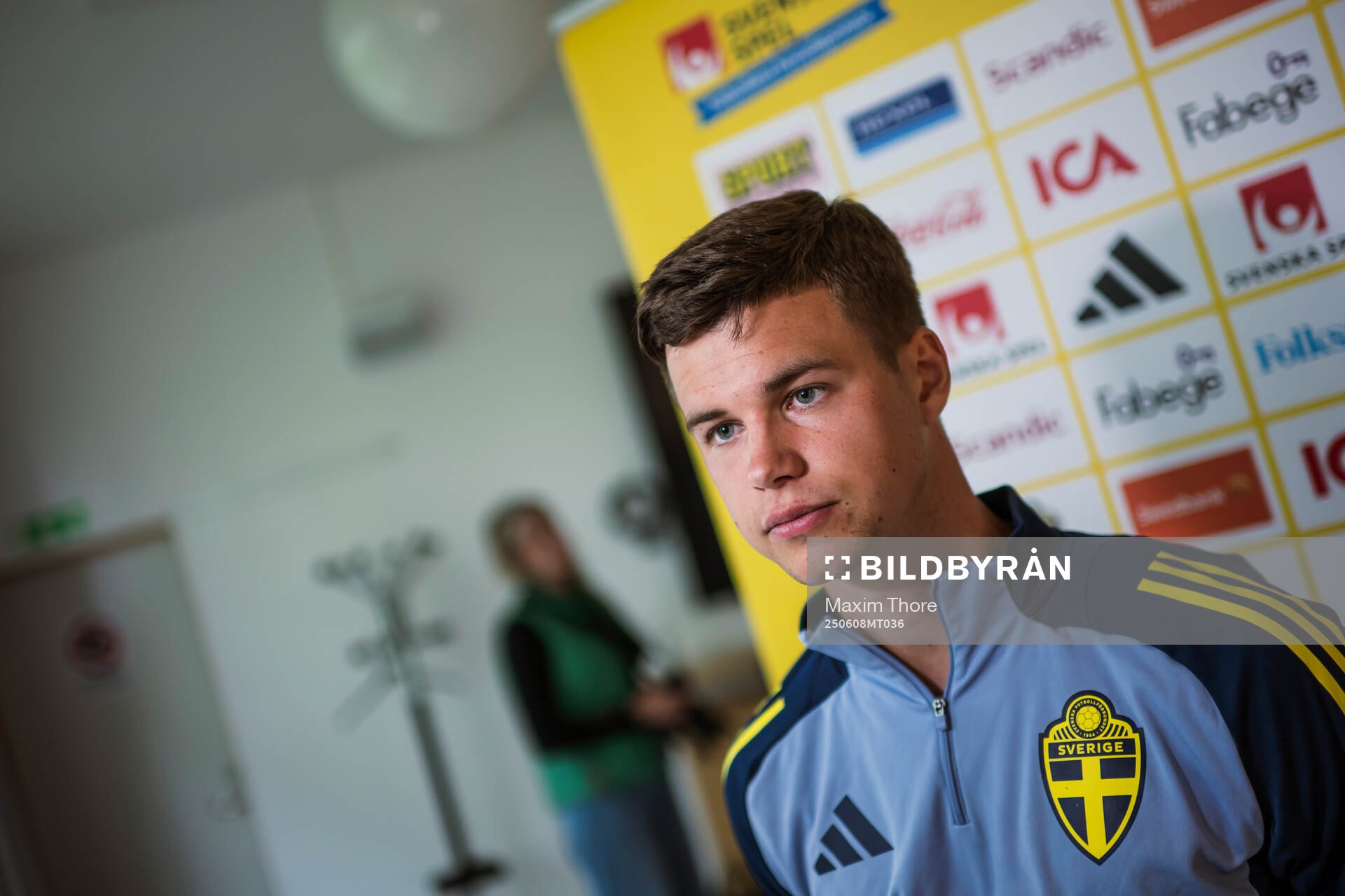 Samuel Dahl of the Swedish men's national football team in