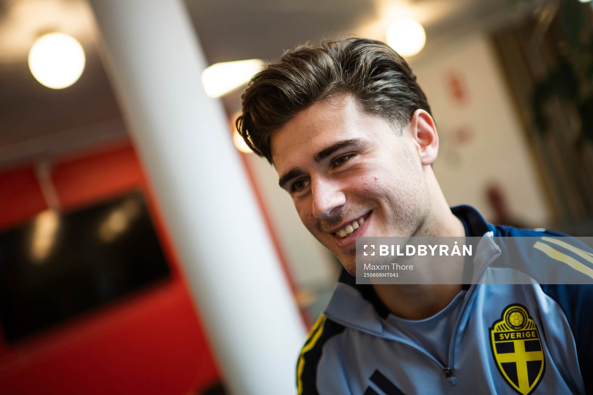 Besfort Zeneli of the Swedish men's national football team