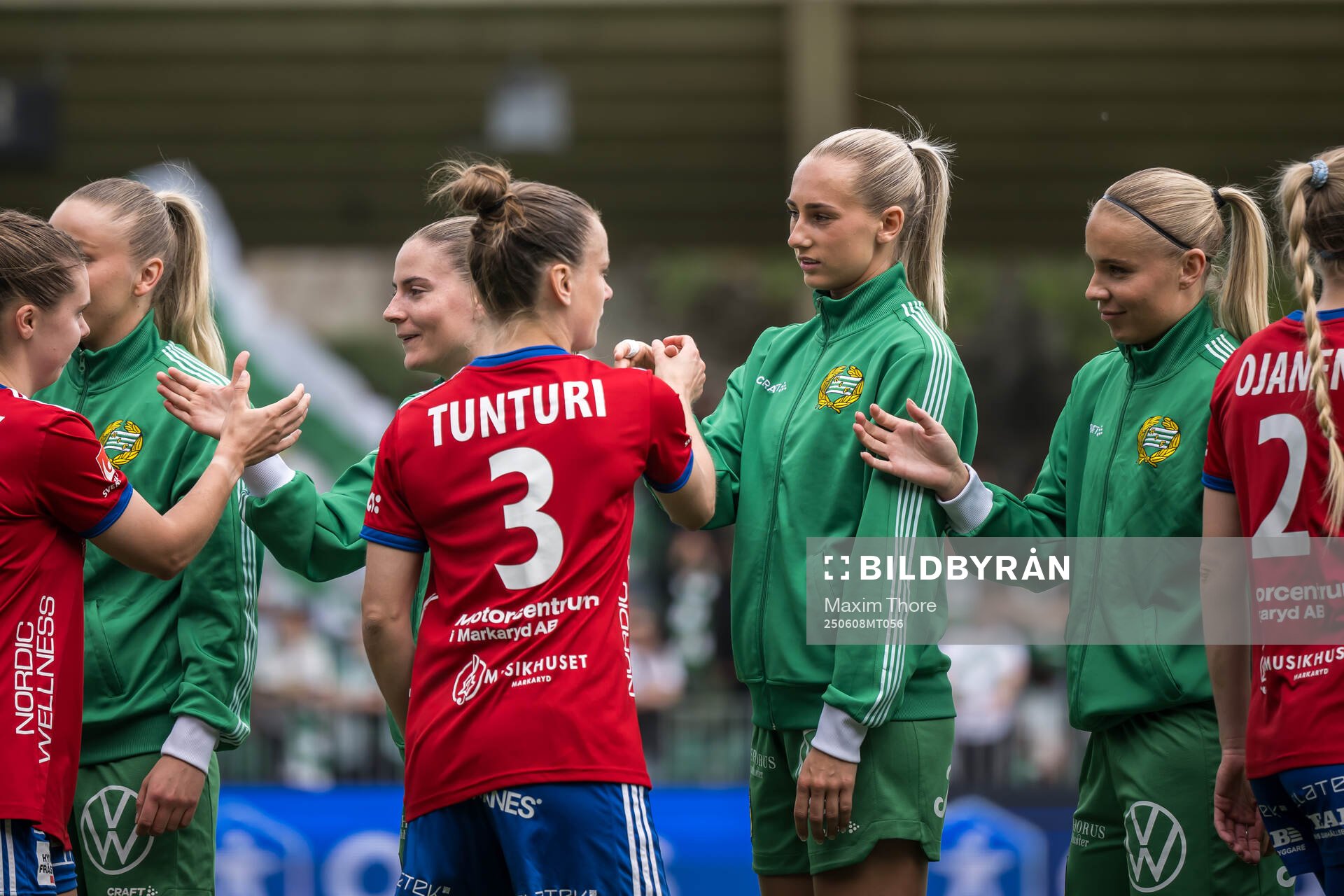 Hammarbys Ellen Wangerheim och Vittsjös Julia Tunturi