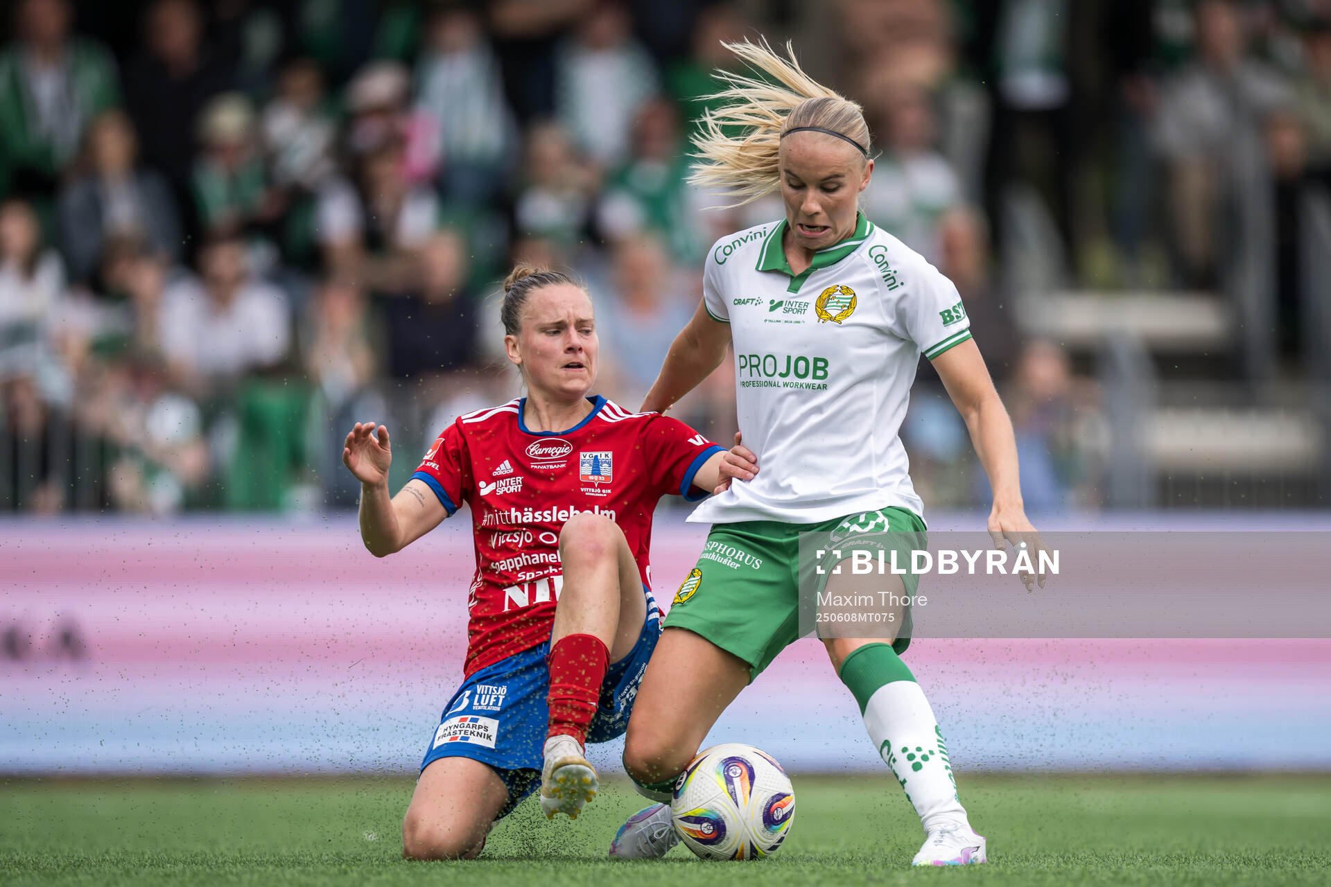 Vittsjös Anna Haddock och Hammarbys Stina Lennartsson