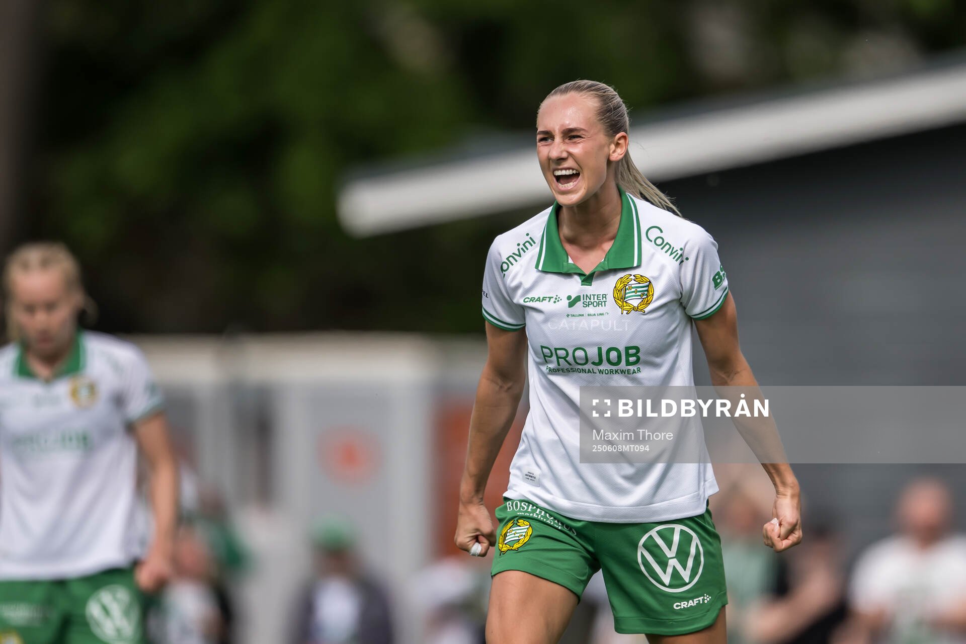 Hammarbys Ellen Wangerheim jublar