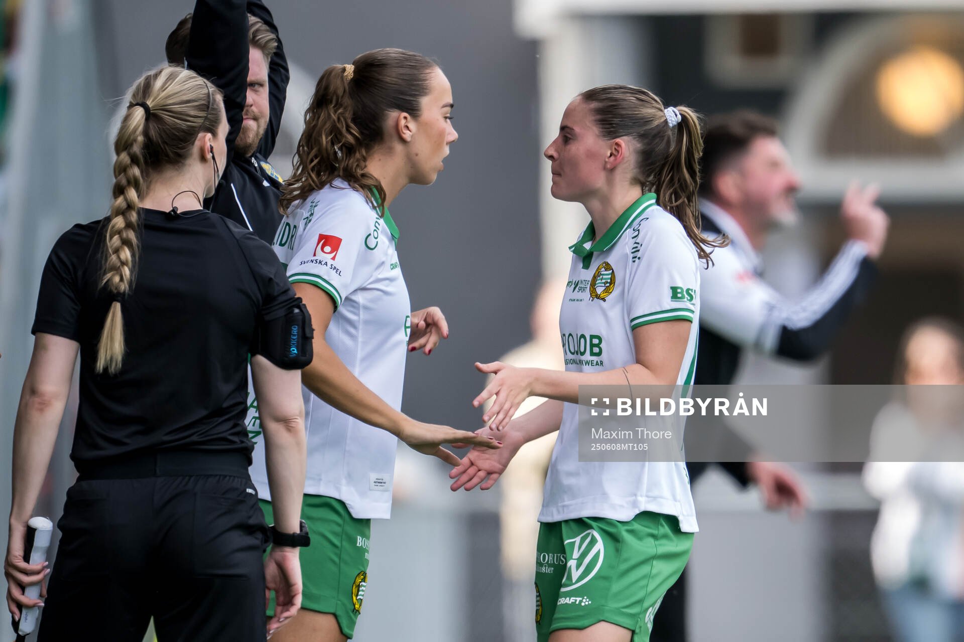 Hammarbys Athinna Persson Lundgren och Smilla Vallotto
