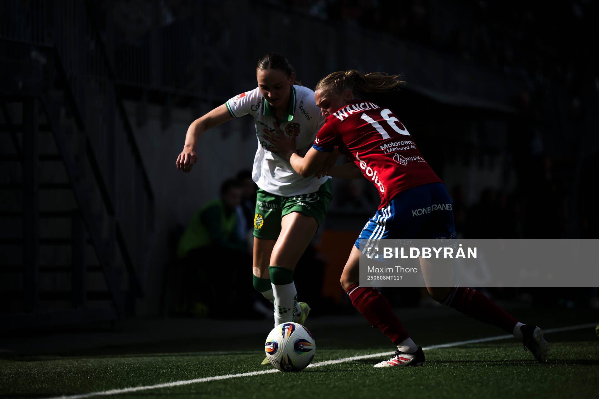 Hammarbys Vilde Hasund och Vittsjös Olivia Wänglund