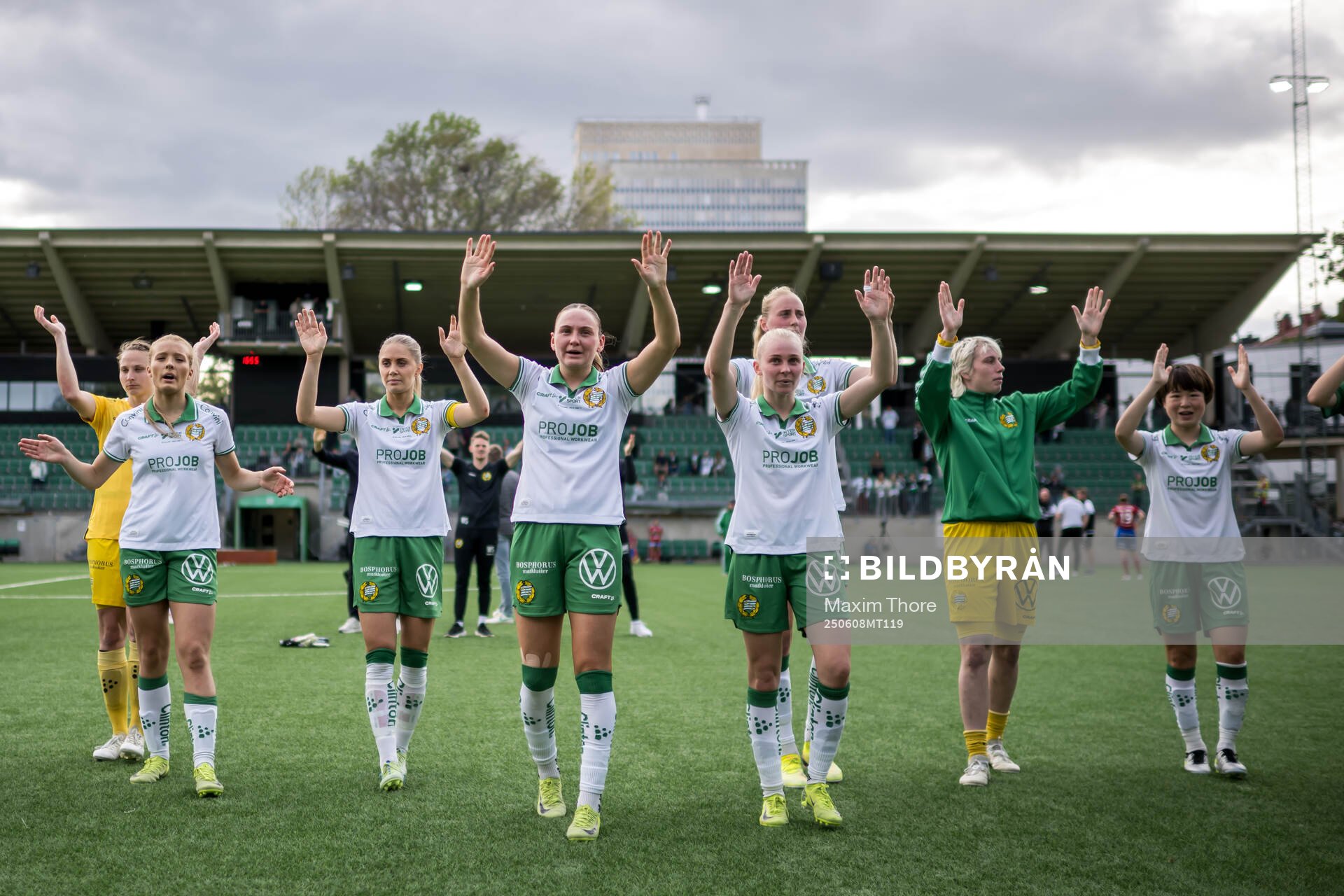 Hammarbys Smilla Holmberg, Alice Carlsson och Vilde Hasund