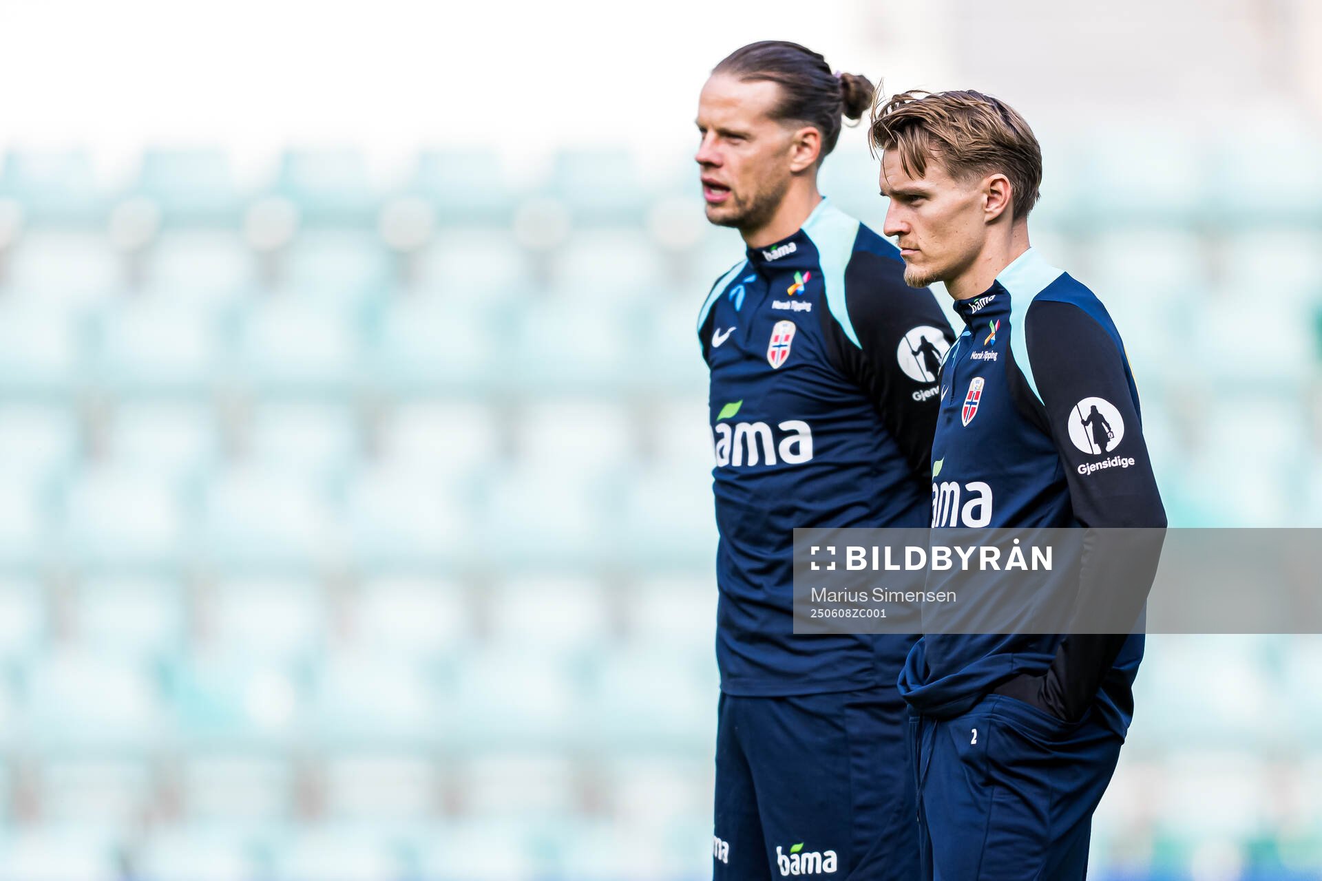 Goalkeeper Ørjan Håskjold Nyland and Martin Ødegaard of